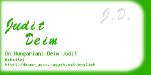 judit deim business card